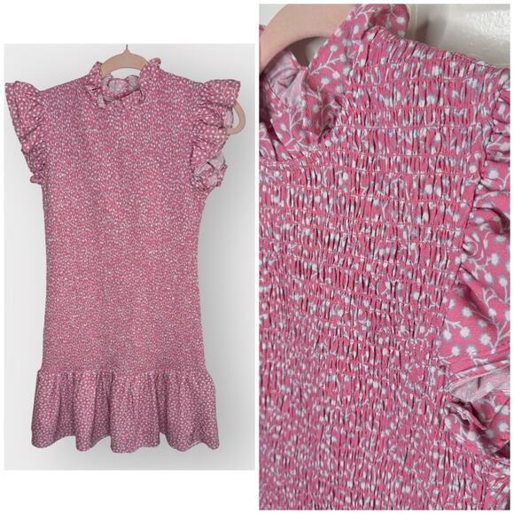 French Connection Elao Verona Crepe Smocked Dress - Picture 2 of 12